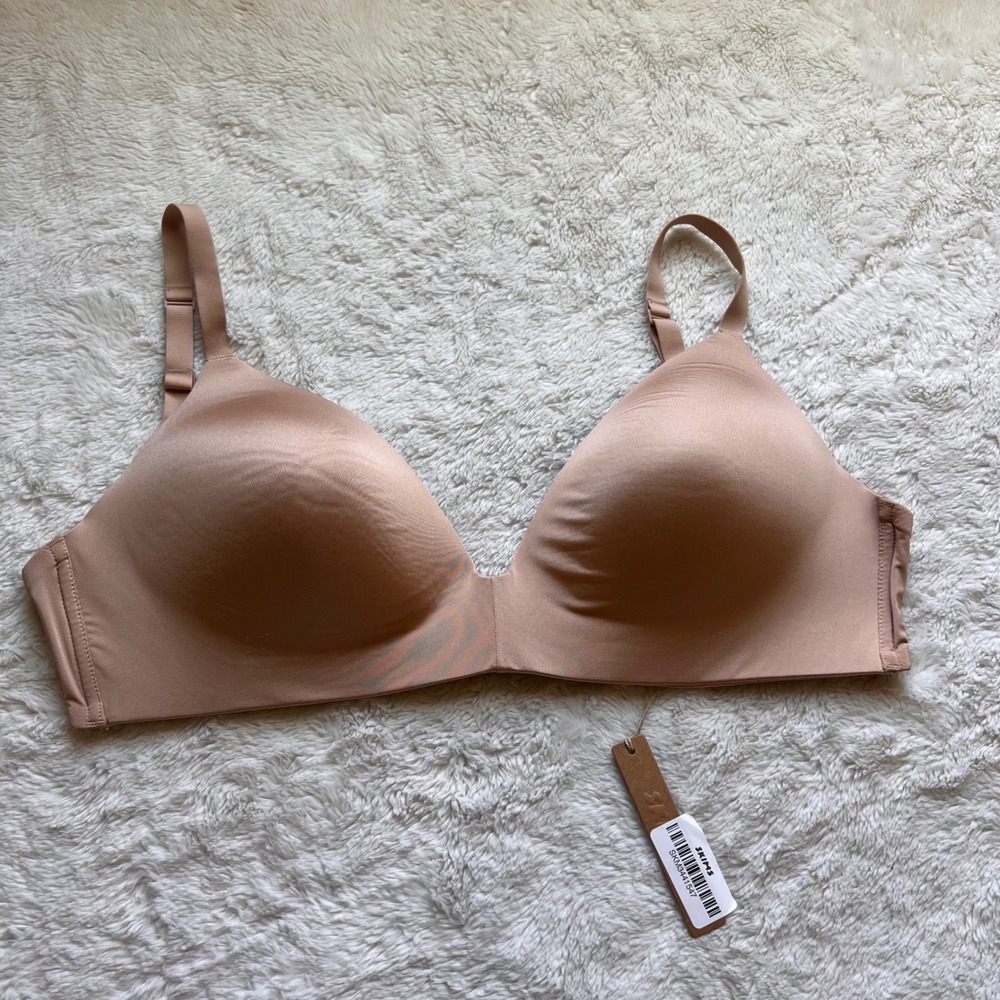 Skims Women's Wireless Form T-Shirt Bra Clay BR-WRL-1889 Size 38DD NWT